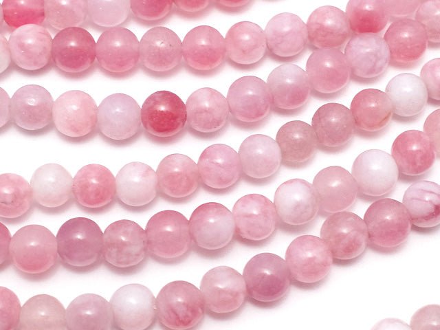 Red x Purple Jade Round 4mm 1strand beads (aprx.15inch / 37cm)