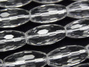 [Video] Crystal AAA Faceted Rice 20 x 10 x 10 mm half or 1 strand beads (aprx. 14 inch / 35 cm)