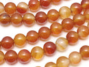 Mix Carnelian Round 6mm 1strand beads (aprx.14inch / 35cm)