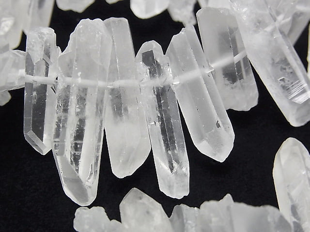 [Video] Crystal Natural Point Cut 1strand beads (aprx.15inch/37cm)