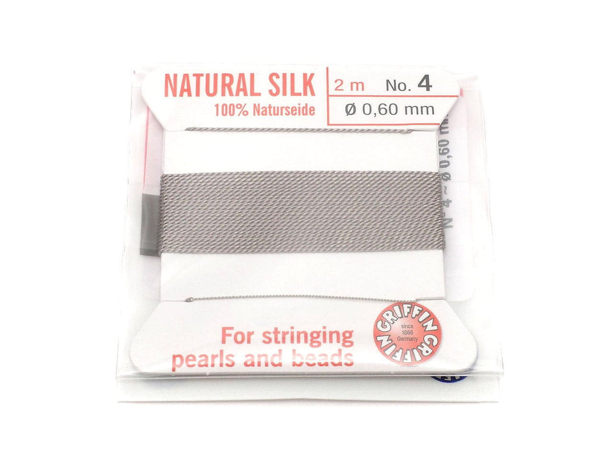 Griffin Cord (Silk Bead Cord Thread) [0.30mm-0.70mm] Gray 1pc