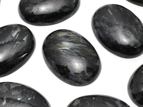 [Video] Nuummite  Oval  Cabochon 30x22mm 1pc $6.79!