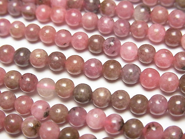 [Video]Rhodonite AA+ Round 4.5mm 1strand beads (aprx.15inch/37cm)