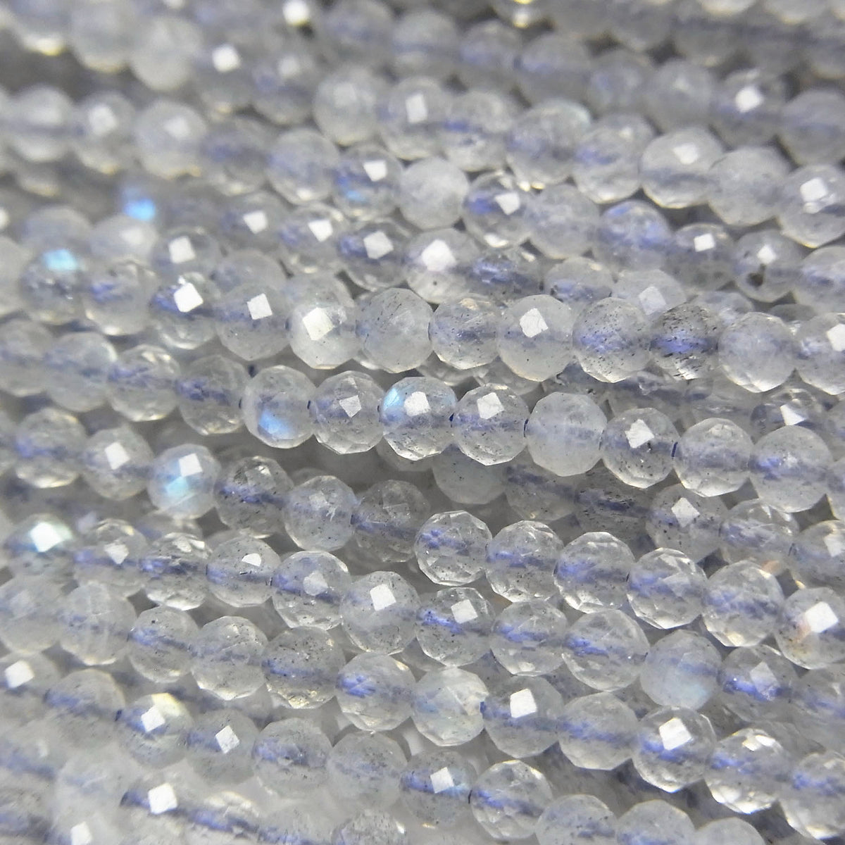 High Quality! Labradorite AAA- Faceted Round 2mm 1strand beads (aprx.15inch/37cm)