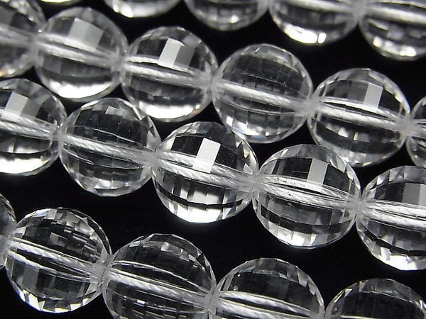 [Video] High Quality! Crystal AAA+ Mirror Faceted Round 10 mm "Special cut" half or 1 strand beads (aprx.15 inch / 36 cm)