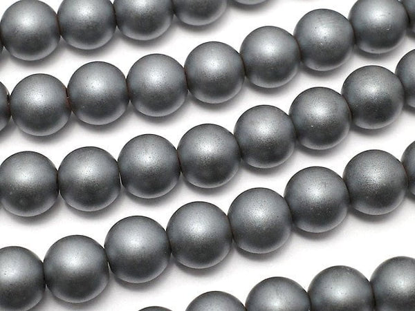 Frost Hematite Round 6mm 1strand beads (aprx.15inch / 38cm)