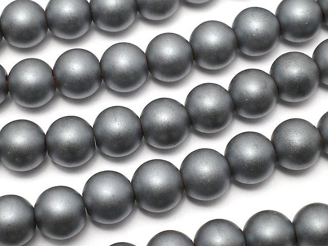Frost Hematite Round 6mm 1strand beads (aprx.15inch / 38cm)