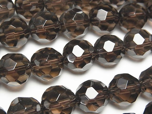 Smoky Quartz AAA 32Faceted Round 10mm half or 1strand beads (aprx.15inch/36cm)
