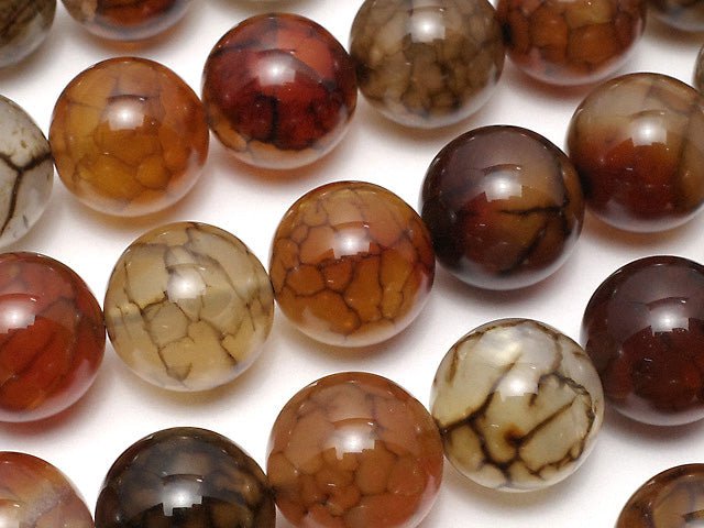 Dragon Agate Round 12mm half or 1strand beads (aprx.15inch/36cm)