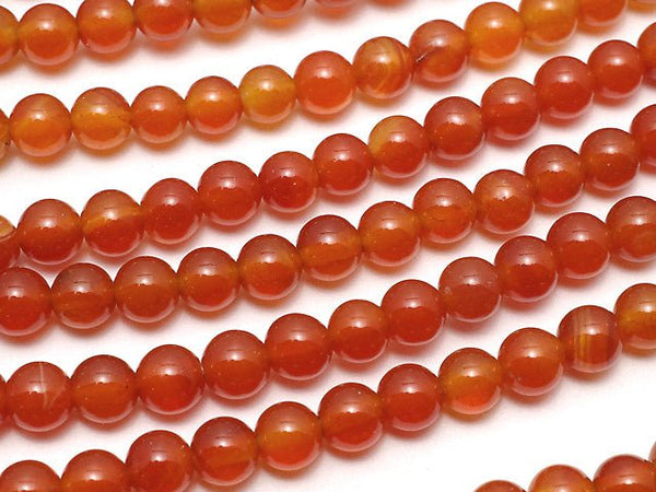 Carnelian AAA Round 4mm 1strand beads (aprx.15inch / 35cm)