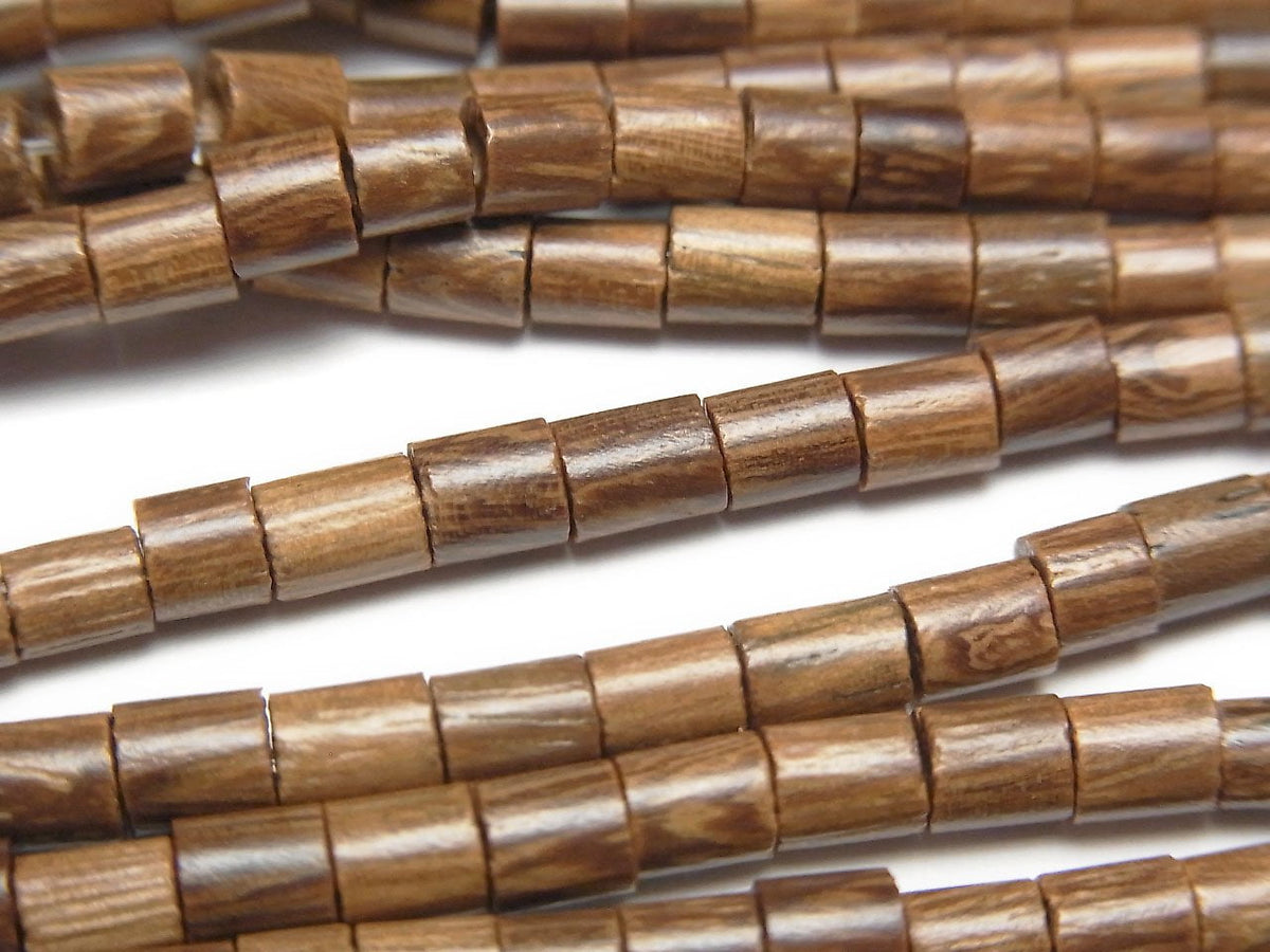 1strand $2.79! Wood Beads Tube 4.5x4.5x3mm 1strand beads (aprx.15inch/38cm)