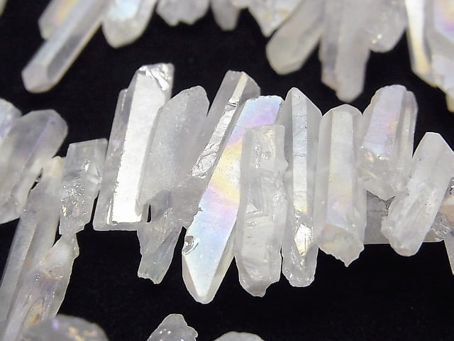 [Video] Crystal Natural Point Cut AB Coating 1strand beads (aprx.15inch / 37cm)