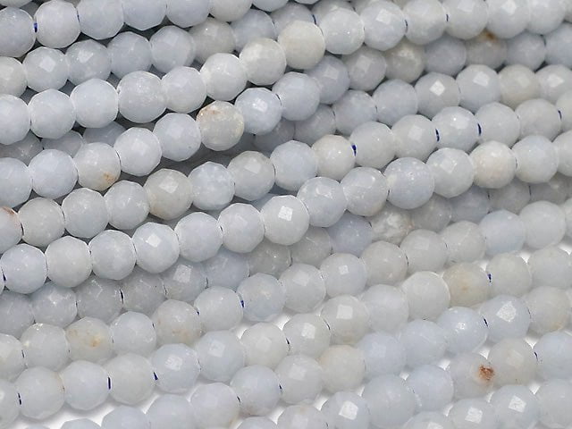 [Video] High Quality!  1strand $4.79! Angelite AA Faceted Round 3mm  1strand beads (aprx.15inch/37cm)