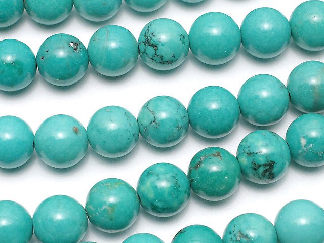 Magnesite Turquoise Round 8mm [Green] 1strand beads (aprx.15inch / 38cm)