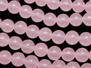 Pink color Jade (clear type) Round 6mm 1strand beads (aprx.15inch / 37cm)