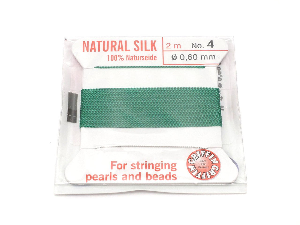 Griffin Cord (Silk Bead Cord Thread) [0.30mm-0.70mm] Green 1pc