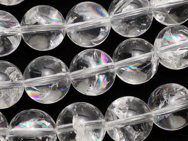 [Video] Rainbow Crystal Quartz AAA Round 12mm half or 1strand beads (aprx.15inch/37cm)