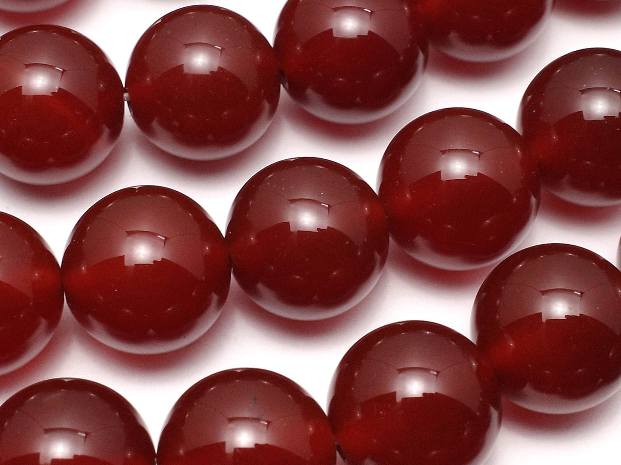 Agate rouge AAA ronde 12mm 1 fil de perles (env. 15inch / 36cm)