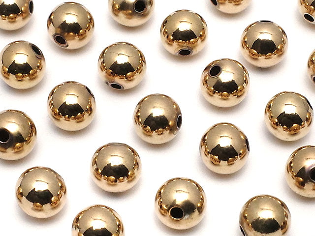 Copper  Round [3mm][4mm][5mm][6mm][8mm] 18KGP 100pcs