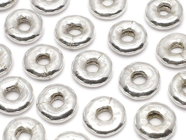 Karen Silver Roundel 8x8x2.5mm 2pcs