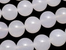 White Chalcedony AAA Round 14mm  half or 1 strand beads (aprx.15inch / 36cm)