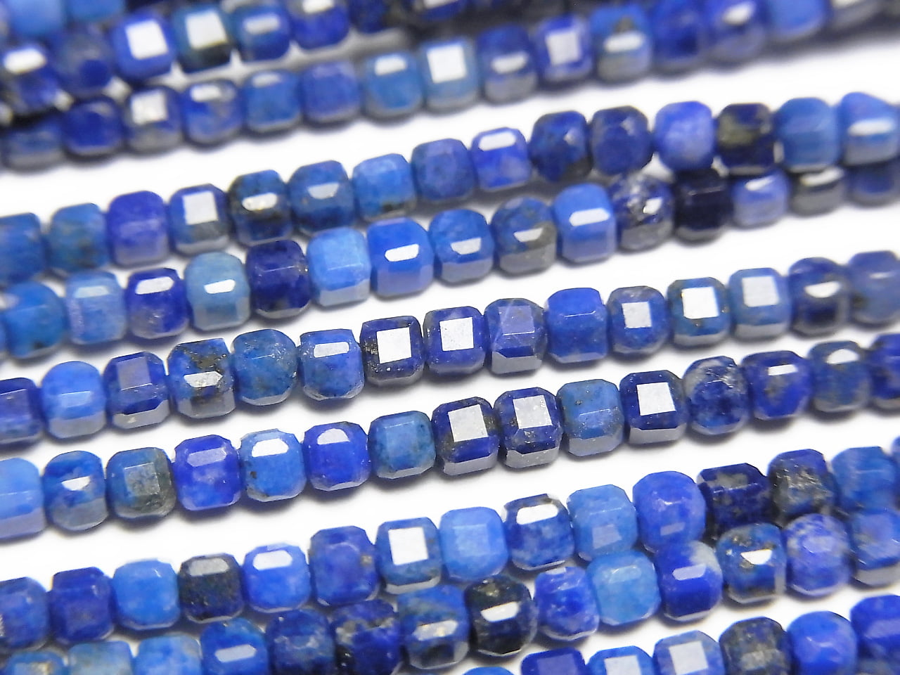 High Quality! Lapislazuli AA Cube Shape 2x2x2mm 1strand beads (aprx.15inch / 37cm)