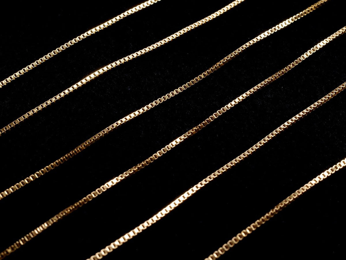 Chaîne vénitienne 14KGF 0,7 mm [40cm][45cm] Collier 1 pièce