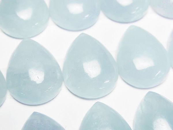 [Video] Namibia Aquamarine AAA- Pear shape Cabochon 20x15mm 1pc