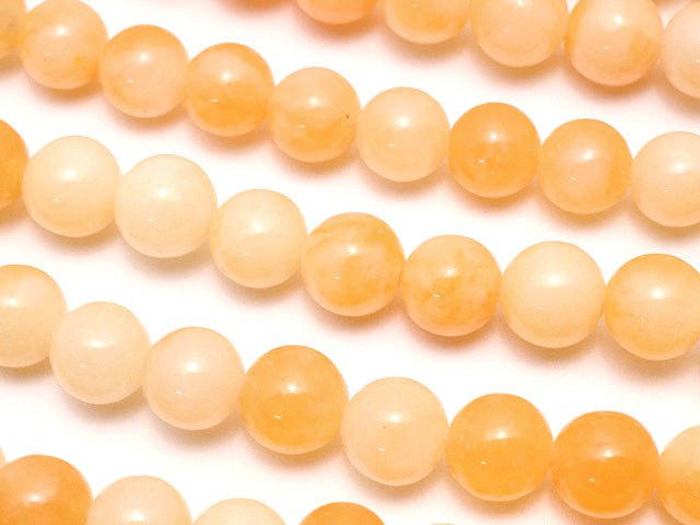 Orange Jade Round 6mm 1strand beads (aprx.15inch / 38cm)