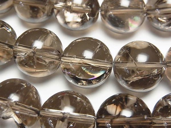 [Video]Smoky Iris Quartz AAA- Round 14mm half or 1strand beads (aprx.15inch/36cm)