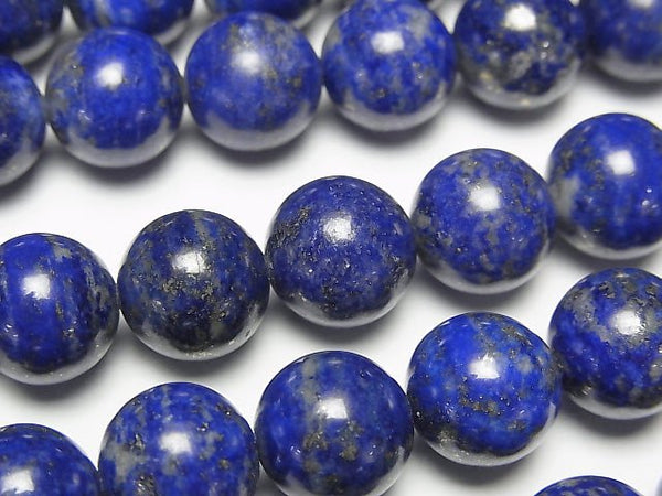 [Video] Lapis lazuli AA+ Round 10mm half or 1strand beads (aprx.15inch / 37cm)