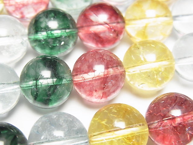 [Video] 1strand $9.79! Multi Color Crystal Round 12mm 1strand beads (aprx.15inch / 36cm)