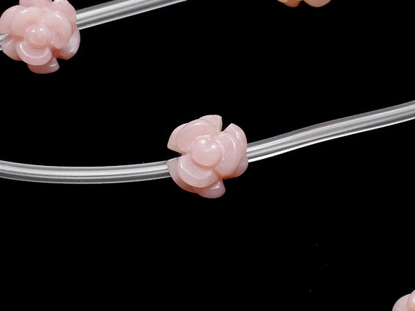 [Video] Pink Opal Rose 8 mm half or 1 strand (Approx 12 pcs)