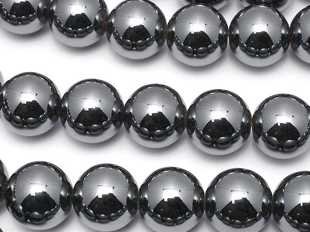 Hematite  Round 10mm 1strand beads (aprx.15inch/38cm)