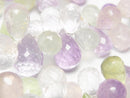 [Video] High Quality Mixed Stone AAA- Drop  Faceted Briolette  half or 1strand beads (aprx.7inch/18cm)