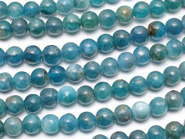 [Video]Blue Apatite AA Round 4mm 1strand beads (aprx.15inch/37cm)