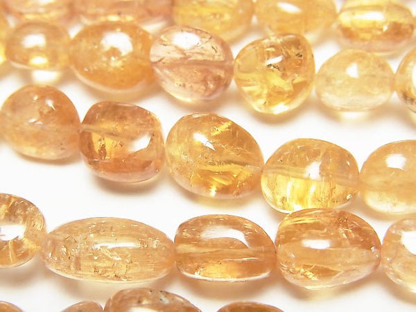 [Video] High Quality Imperial Topaz AAA - AAA - Nugget half or 1strand beads (aprx.16 inch / 40 cm)