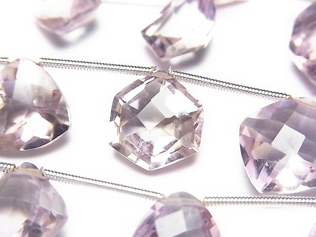 [Video]High Quality Amethyst xCitrine AAA- Fancy Shape Faceted half or 1strand (8pcs)