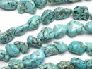 [Video]Magnesite Turquoise Nugget 1strand beads (aprx.15inch/36cm)