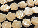 Mother of Pearl MOP AAA Beige Rose12mm 1/4 or 1strand (aprx.13inch/32cm)