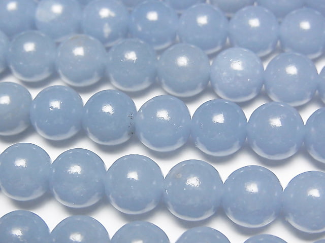 [Video]Angelite AAA Round 8mm 1strand (aprx.15inch/36cm)