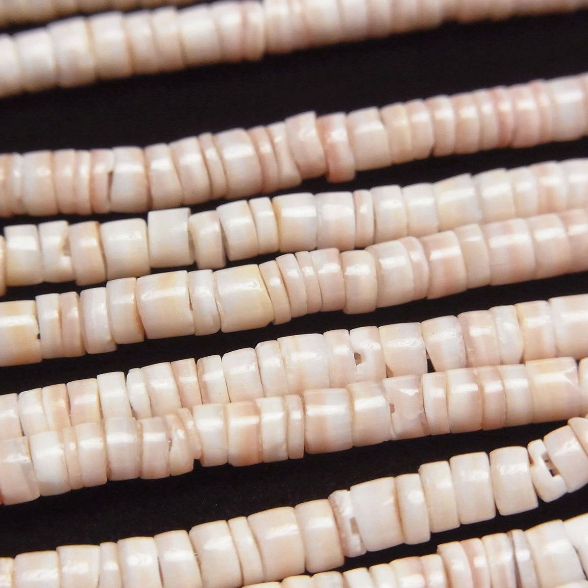 Pink Shell Tube (Heishi)3x3x2mm half or 1strand beads (aprx.23inch/58cm)