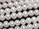 [Video] Fresh Water Pearl AA++ Potato 5-6mm White 1strand beads (approx. 15 inches/36 cm)