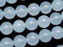 Light Blue Color Jade (Clear Type) Round 10mm 1strand beads (aprx.15inch / 37cm)