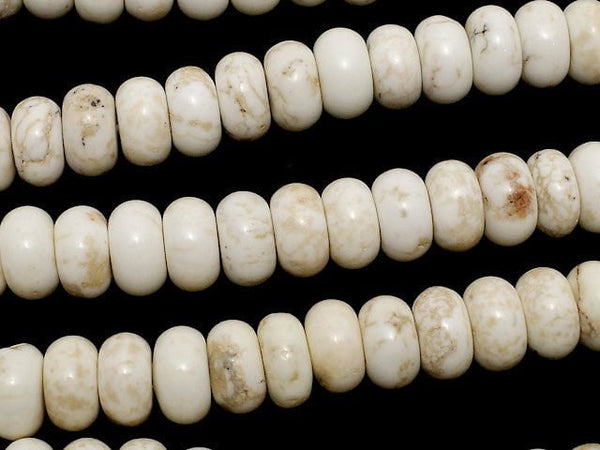 Magnesite  Rondelle 8x8x4mm 1strand beads (aprx.15inch/38cm)