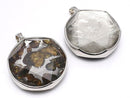 [Video] Kenya Sericho Pallasite Meteorite xMeteorite Pendant 32mm Silver925