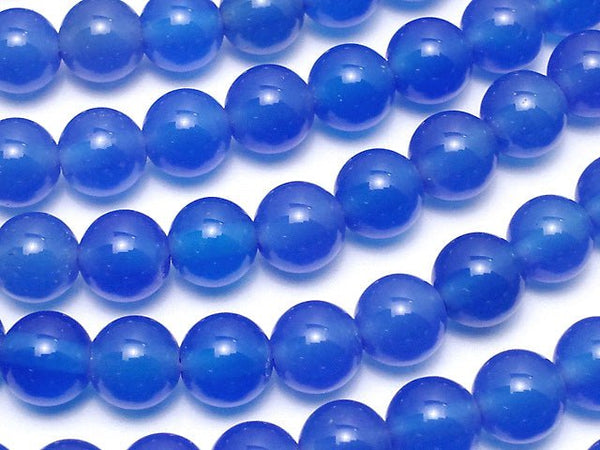 Blue agate AAA Round 6mm 1strand beads (aprx.14inch/35cm)