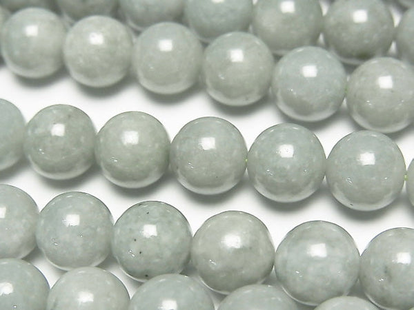 [Video] Burmese Jadeite AA++ Round 8mm half or 1strand beads (aprx.15inch/37cm)