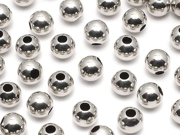 [K14 White Gold]Round [2mm][3mm][4mm]4pcs $4.19- !