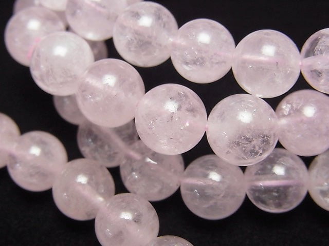 [Video] Morganite AAA Round 8mm 1strand (Bracelet)